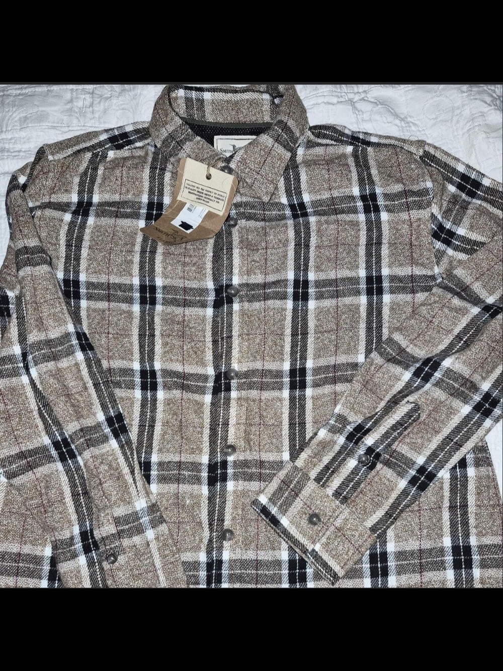 Smith Mills Plaid Lightweight Flannel Shirt